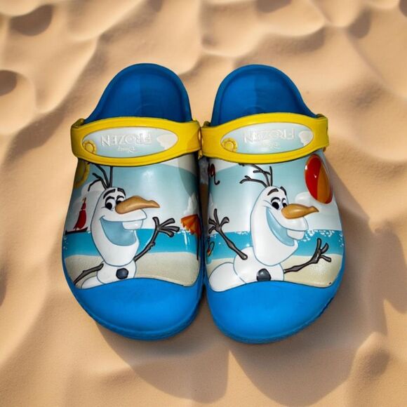 Toddler CROCS Disney Frozen Olaf Clog Electric Blue Size 12 13 - Picture 5 of 8